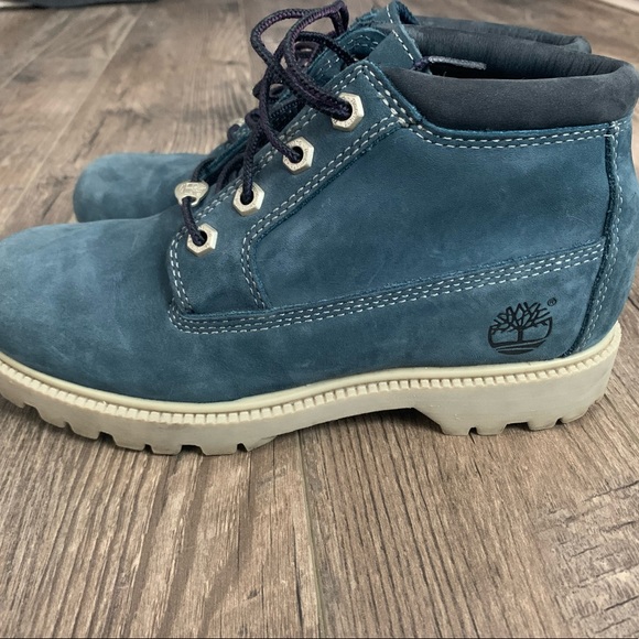 Timberland vintage low-top boots, blue, women’s 7 - Picture 2 of 5